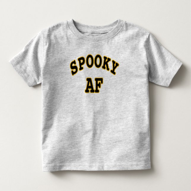 CAMISETA DE BEBÉ SPOOKY AF- HALLOWEEN UGLY (Anverso)