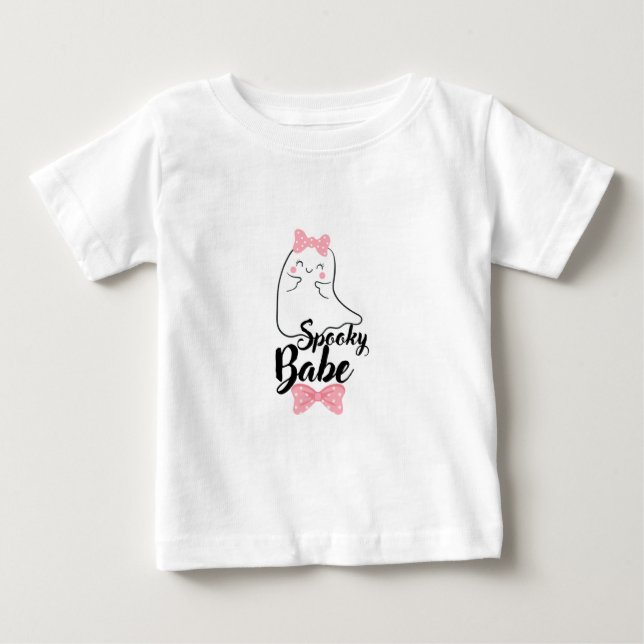 Camiseta De Bebé Spooky Babe Ghost Bodysuit (Anverso)