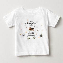 Camiseta De Bebé Spooky Little Pumpkin First Birthday
