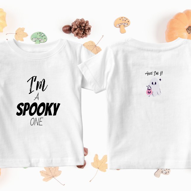 Camiseta De Bebé Spooky One | Halloween Bday | Invitado de Honor Gh (Subido por el creador)