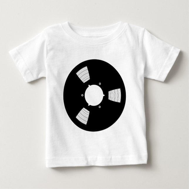 Camiseta De Bebé Spool de cintas de grabación (Anverso)