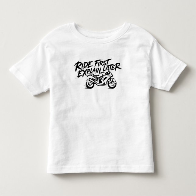 Camiseta De Bebé Sportbike Rider Action Mentality (Anverso)