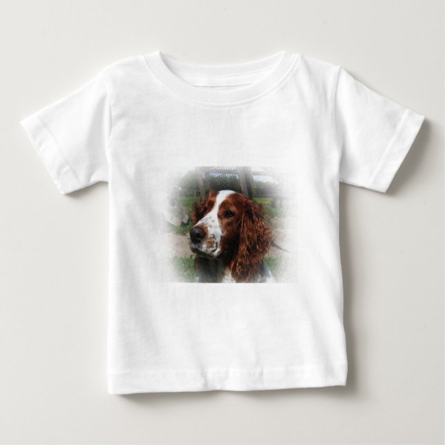 Camiseta De Bebé Springer Spaniel Dog Art (Anverso)