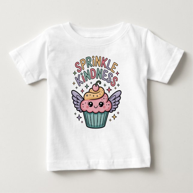 Camiseta De Bebé Sprinkle Kindness | Cupcake (Anverso)