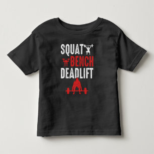 Camiseta De Bebé Squat Bench Deadlift Gym Workup