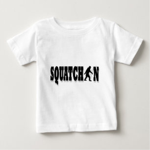 Camiseta De Bebé Squatchin, texto negro