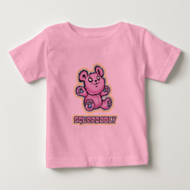 Camiseta De Bebé Squeeze Me Teddy Bear Personalizado (Anverso)