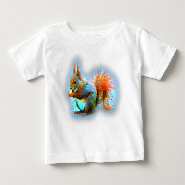 Camiseta De Bebé Squirrel in modern style (Anverso)