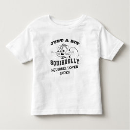 Camiseta De Bebé Squirrel Love Squirrelrelly Black Art Name