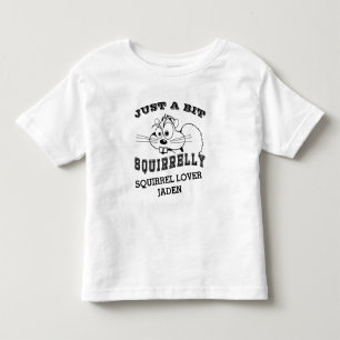 Camiseta De Bebé Squirrel Love Squirrelrelly Black Art Name