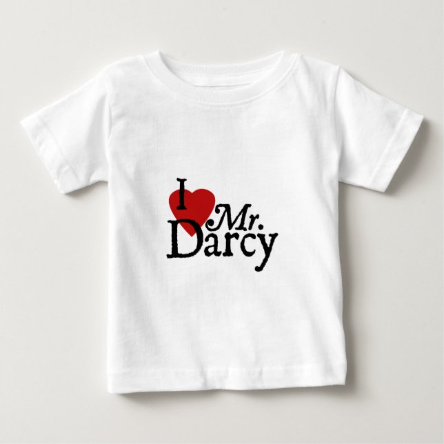 Camiseta De Bebé Sr. Darcy del AMOR de Jane Austen I (Anverso)