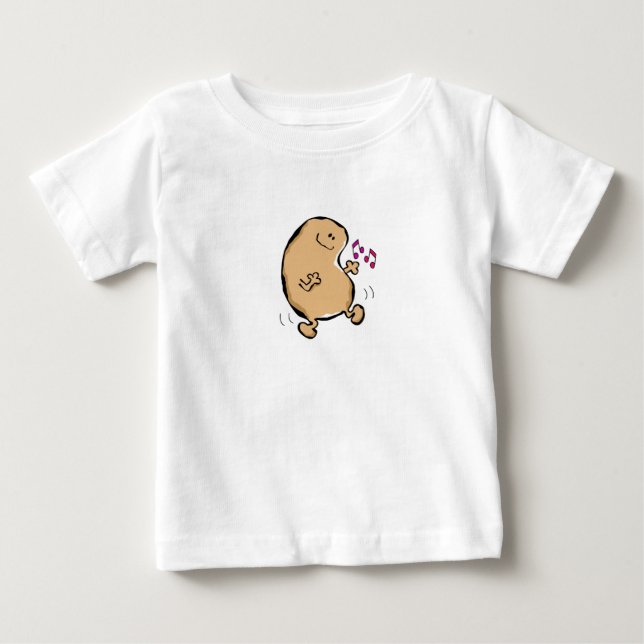 Camiseta De Bebé Sr. Human Bean Haciendo La Jiggy (Anverso)