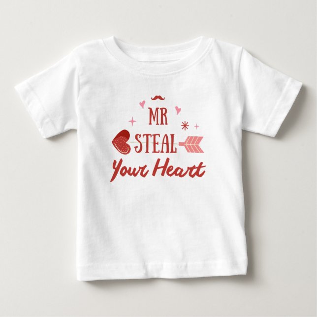 Camiseta De Bebé Sr. Robar su corazón (Anverso)