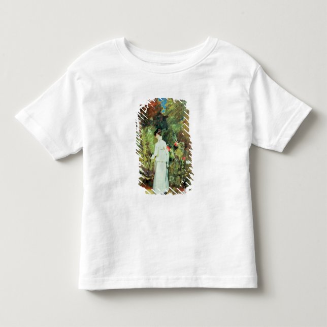 Camiseta De Bebé Sra. Constable en su jardín (Anverso)