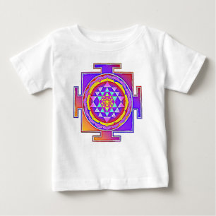 Camiseta De Bebé Sri Yantra - Diseño de símbolo del hinduismo 1