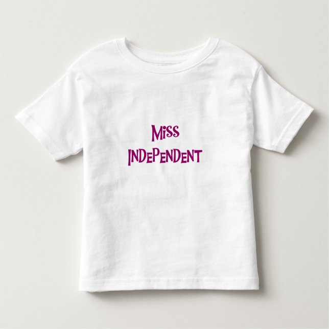 CAMISETA DE BEBÉ SRTA. INDEPENDENT (Anverso)