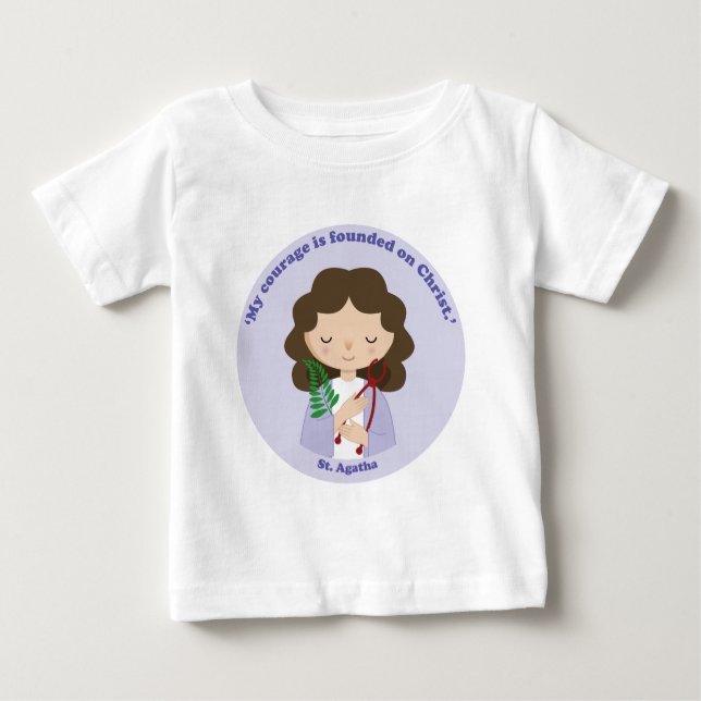 Camiseta De Bebé St. Agatha (Anverso)