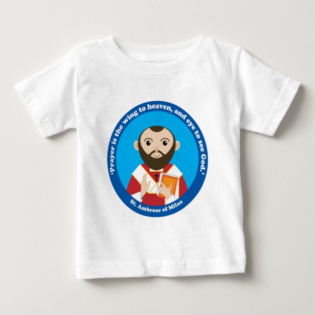Camiseta De Bebé St Ambrose de Milano (Anverso)