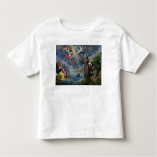 Camiseta De Bebé St Anthony de Padua que predica a los pescados