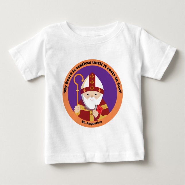 Camiseta De Bebé St Augustine del hipopótamo (Anverso)