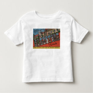 Camiseta De Bebé St Augustine, la Florida - escenas grandes 2 de la