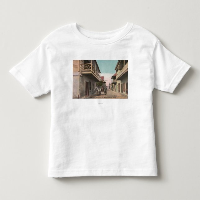Camiseta De Bebé St Augustine, la Florida - vista del St de (Anverso)