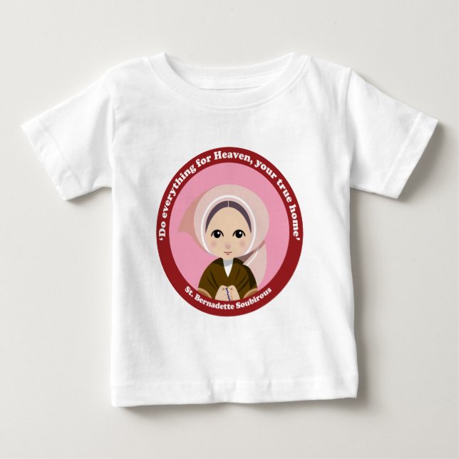 Camiseta De Bebé St. Bernadette Soubirous (Anverso)