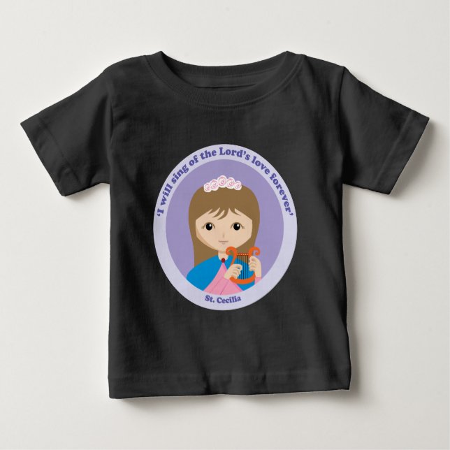 Camiseta De Bebé St. Cecilia (Anverso)