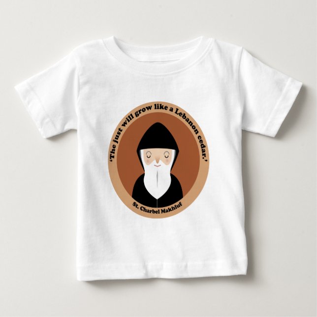 Camiseta De Bebé St. Charbel Makhluf (Anverso)