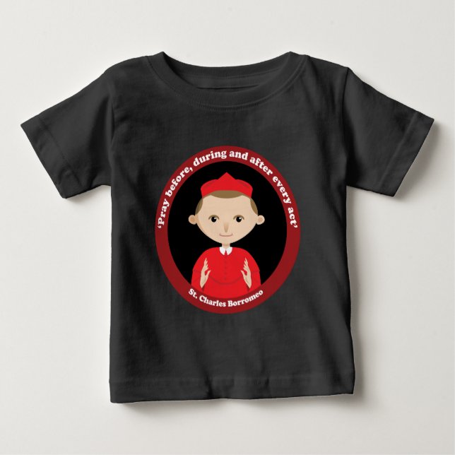 Camiseta De Bebé St. Charles Borromeo (Anverso)