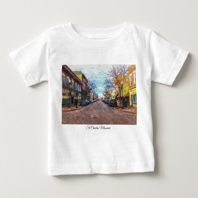 Camiseta De Bebé St Charles Main St Painterly (Anverso)