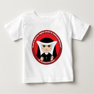 Camiseta De Bebé St. Faustina Kowalska