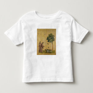 Camiseta De Bebé St Francis de Assisi que predica a los pájaros