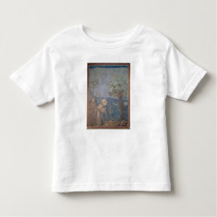 Camiseta De Bebé St Francis que predica a los pájaros, 1297-99