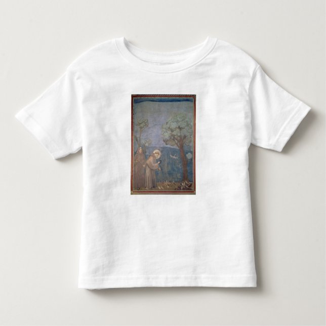 Camiseta De Bebé St Francis que predica a los pájaros, 1297-99 (Anverso)