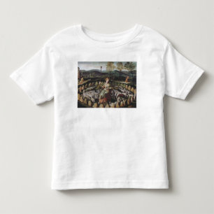 Camiseta De Bebé St. Genevieve cuidando su rebaño