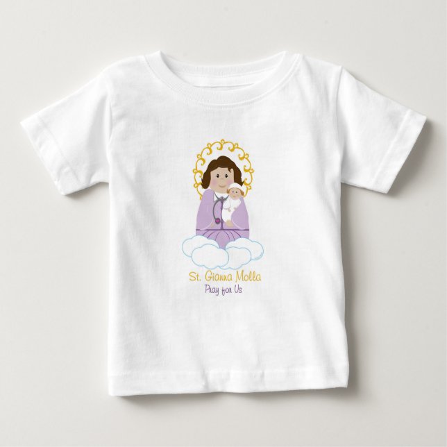 Camiseta De Bebé St. Gianna Molla (Anverso)