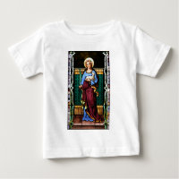 St Inés de Roma, sosteniendo el cordero y la hoja