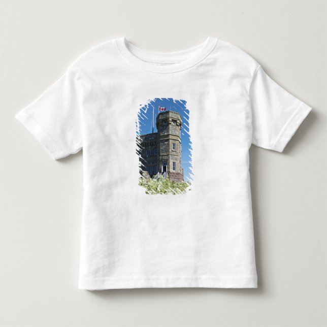Camiseta De Bebé St. John's, Terranova, Canadá, Cabot Tower, (Anverso)