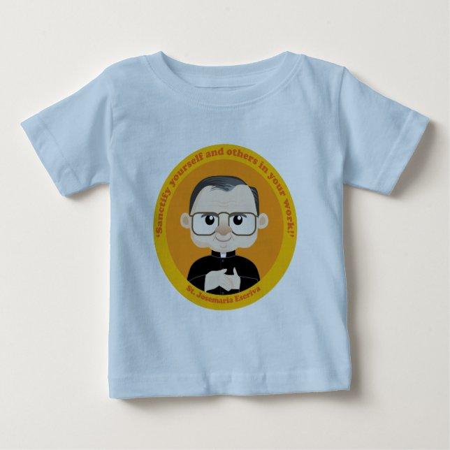 Camiseta De Bebé St. Josemaria Escriva (Anverso)