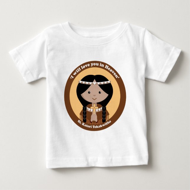 Camiseta De Bebé St. Kateri Tekakwitha (Anverso)