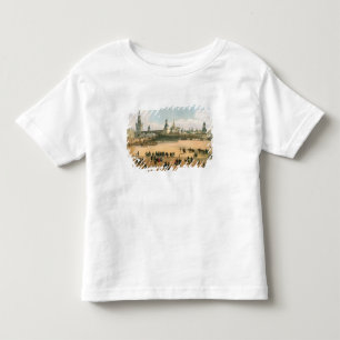 Camiseta De Bebé St. La catedral de la albahaca vista del Kremlin,