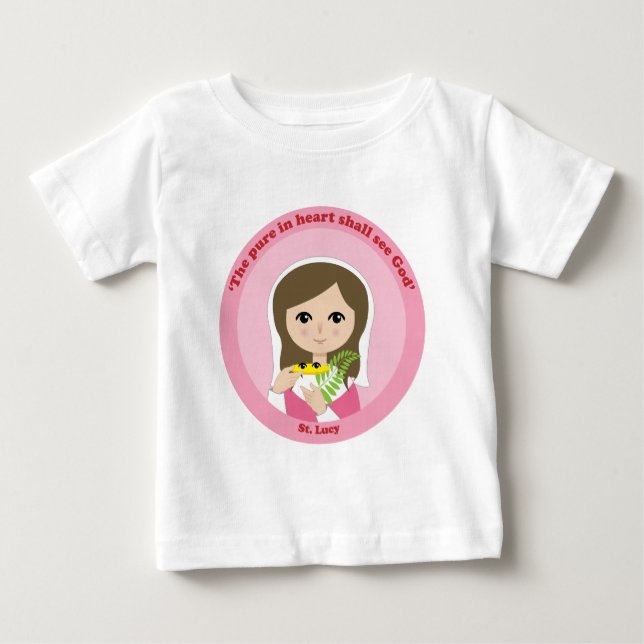 Camiseta De Bebé St. Lucy (Anverso)