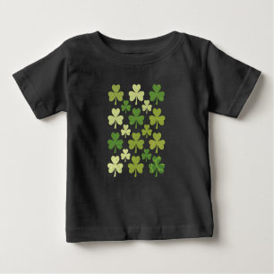 Camiseta De Bebé St Patrick's Day Heart Lucky Clover Shamrock