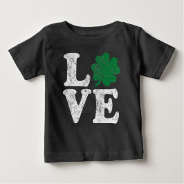 Camiseta De Bebé St Patrick's Day LOVE Shamrock Irish
