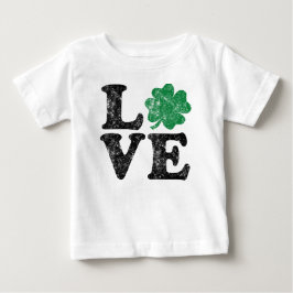 Camiseta De Bebé St Patrick's Day LOVE Shamrock Irish