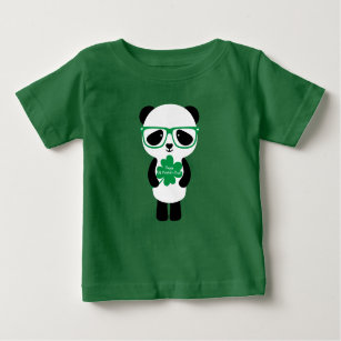 Camiseta De Bebé St. Patrick's Day Panda