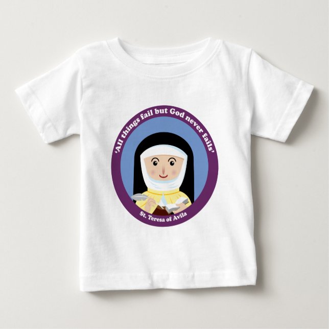 Camiseta De Bebé St Teresa de Ávila (Anverso)