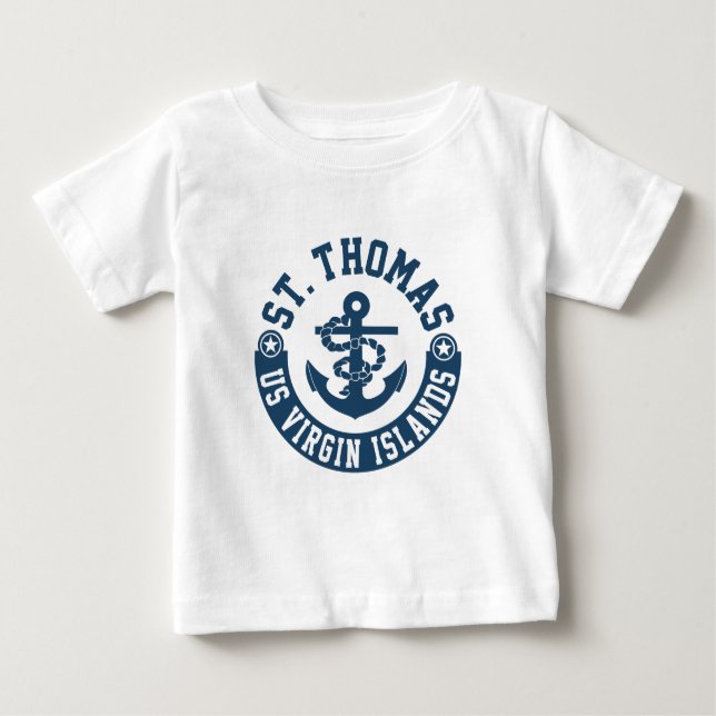 Camiseta De Bebé St Thomas los E.E.U.U. Islas Vírgenes (Anverso)