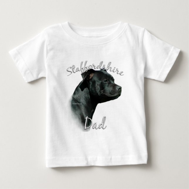Camiseta De Bebé Staffordshire Bull Terrier Dad 2 (Anverso)